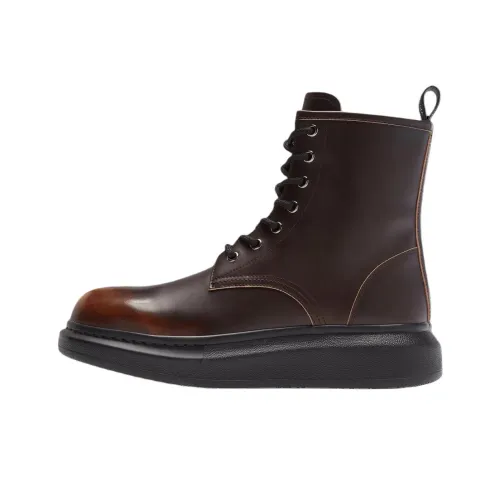 Alexander McQueen Ботильоны Мужские Темно-Коричневые