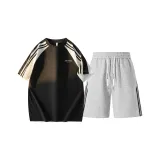 Одежда Набор (Черный топ + Светло-серый низ)