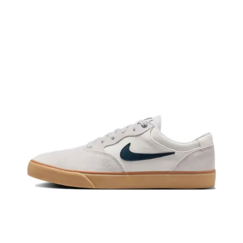 Nike SB Chron 2 Устойчивые к истиранию Дышащие Низкие Кроссовки для скейтбординга Мужские Серые