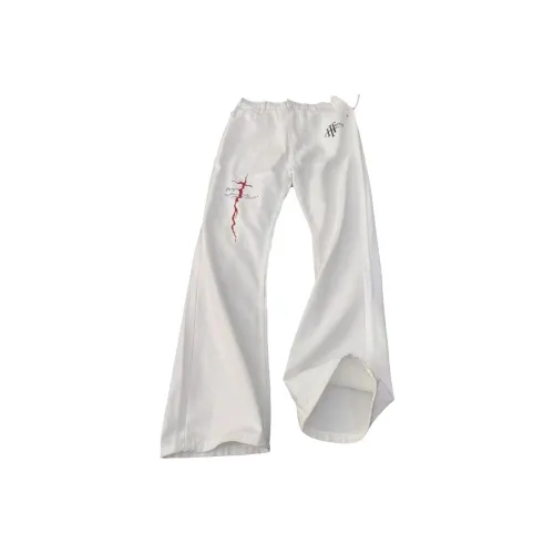 SIL VITIN Белый Унисекс Джинсы