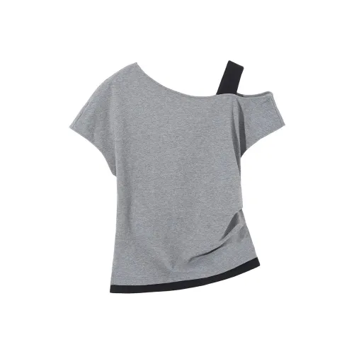 XIAOLIZI Серые Женские Т-рубашки
