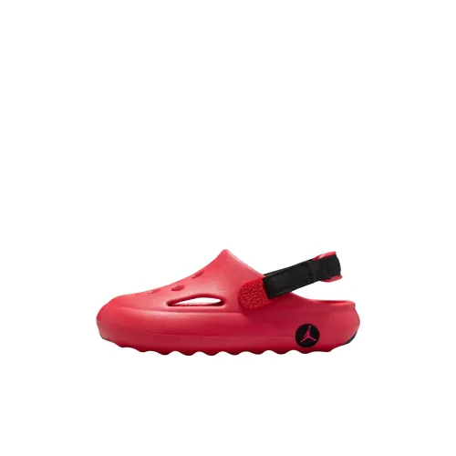 Дети 3-7 лет Jordan Hydrip Устойчивый к истиранию Детские сабо Университетский красный