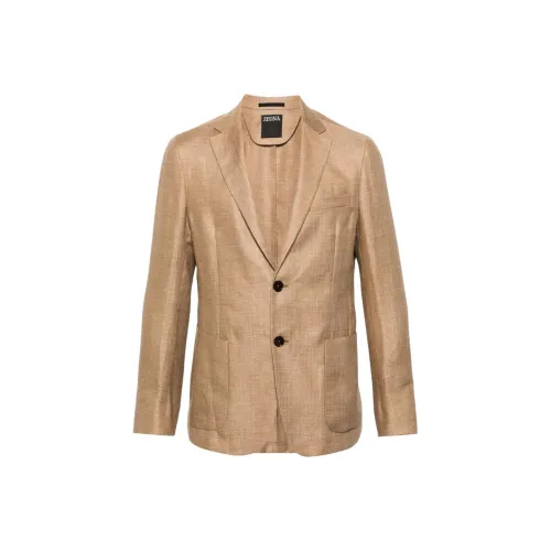 Ermenegildo Zegna Caramel Brown Men's Business Suits Эргенигильдо Зегна Карамельный Коричневый Мужской Деловой Костюм