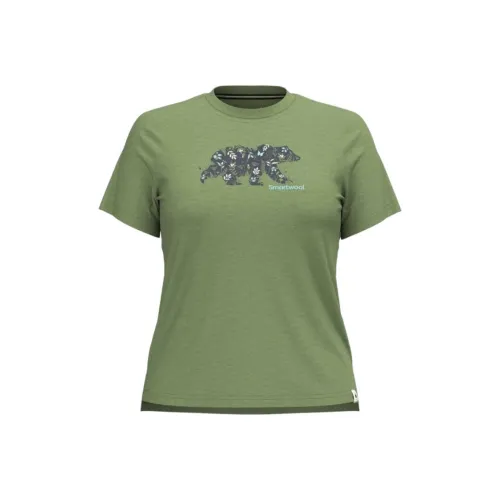 Smartwool T-Shirt Женская Зеленая