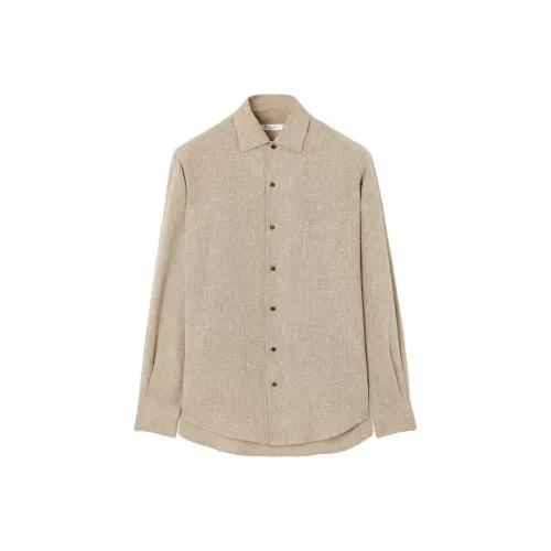Loro Piana Коричневый Мужской Рубашки
