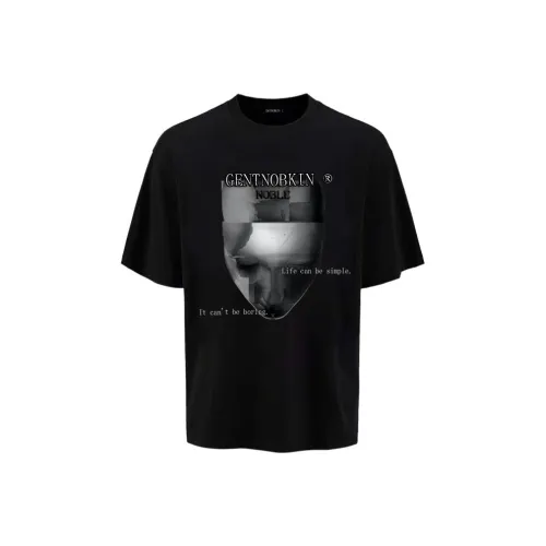 GENTNOBKIN Короткий рукав T-рубашка Топ Унисекс