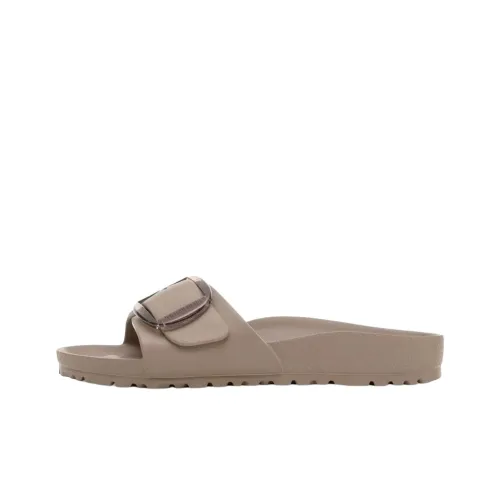Birkenstock Madrid Big Buckle Series Устойчивые к истиранию Слипоны Женские Тауповые Узкие
