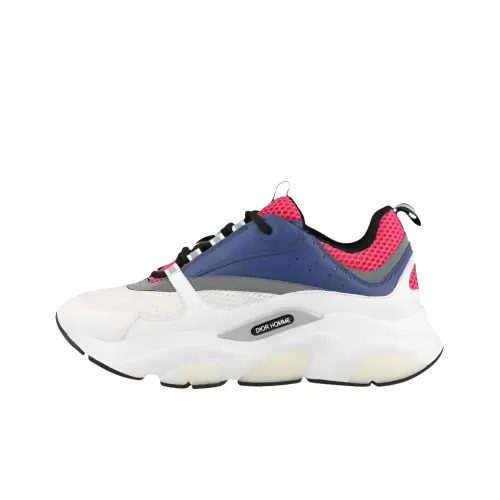 DIOR B22 Низкий Топ Повседневная Обувь Мужская Синие Белые