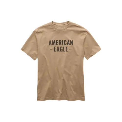 AMERICAN EAGLE Хаки Мужская T-рубашка