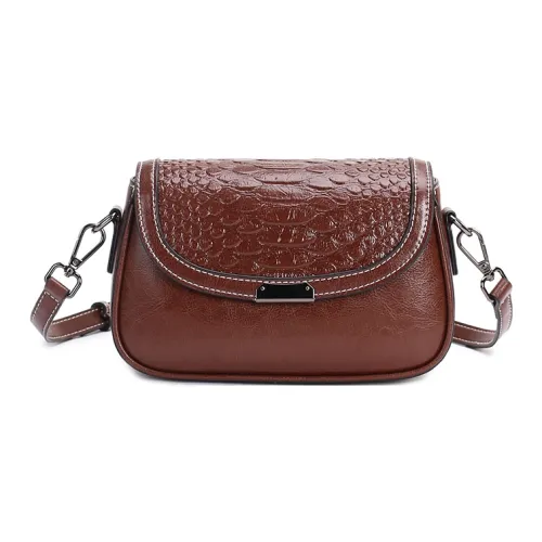 KAISER Коровья кожа Сумка на плечо Женская Кофейная Черная