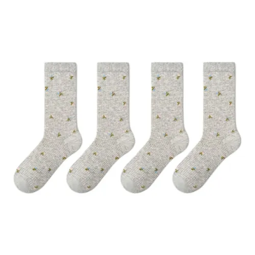 PRIMEET Носки Crew Женские упаковка из 4 пар