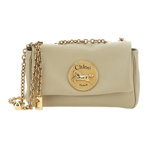 Chloe Сумка через плечо из кожи буйвола маленькая женская бежевая