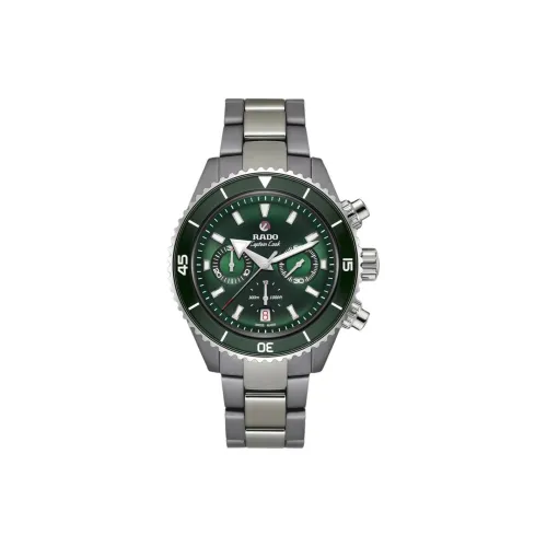 RADO Автоматический Механический Механизм Мужские Часы Captain Cook Collection 43 мм Зеленые