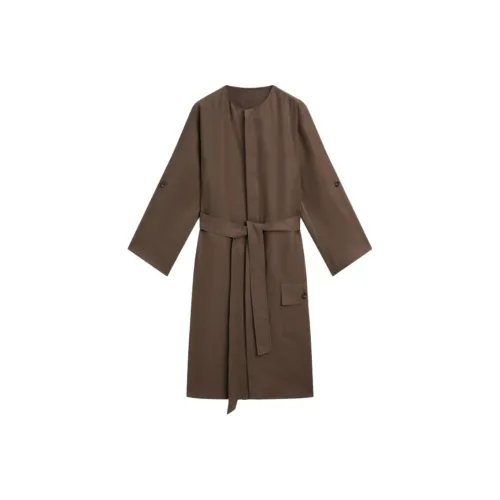 Massimo Dutti Длинное платье с длинными рукавами женское