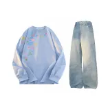 Комплект одежды (Топ Sky Blue + Винтажные синие штаны)