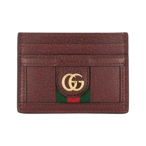 GUCCI Ophidia Кожа Держатель для карт Женские Красный