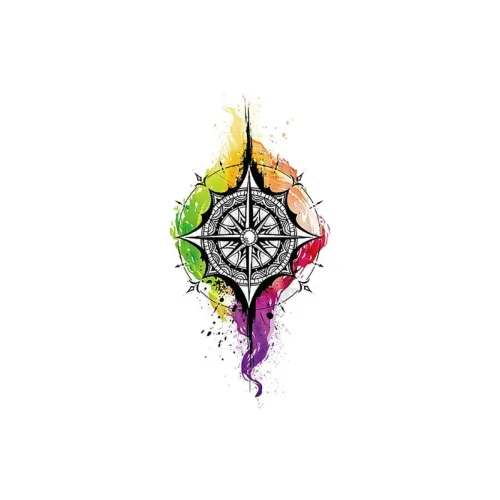 LIEJI Dream Catcher SPIRAL Multicolor Tattoo Sticker LIEJI Ловец снов SPIRAL Многоцветный Тату Стикер