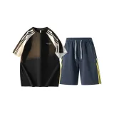 Одежда Набор (Черный топ + Темно-синий низ)