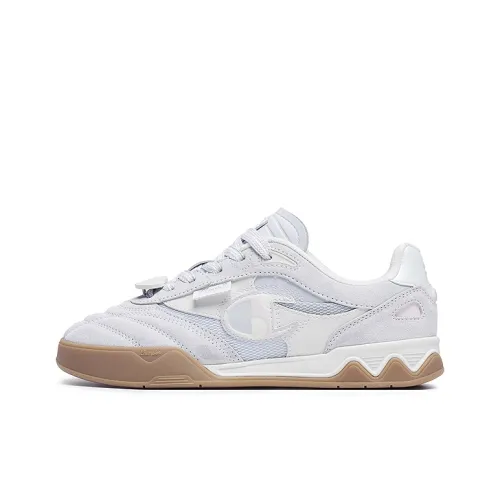 Champion Ткани вязаные Foot Кроссовки для тренировок Balance Low Топ Кроссовки для скейтбординга Женские Молочный белый Фотонно-серый