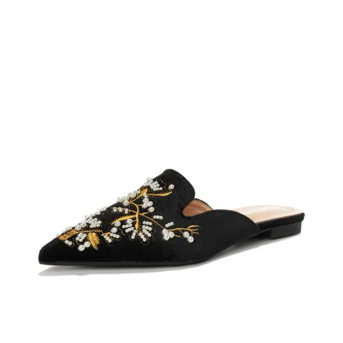 QITUMAUL Резиновая подошва устойчивая к истиранию домашние тапочки женские