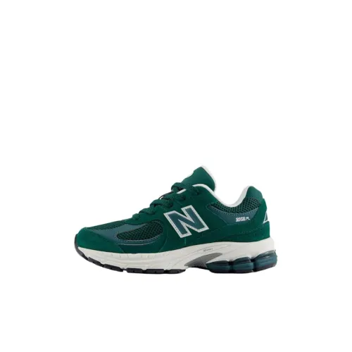 New Balance NB 2002R Устойчивый к истиранию Низкий Топ Детская Беговая Обувь Зеленый Белый Для детей 3-7 лет