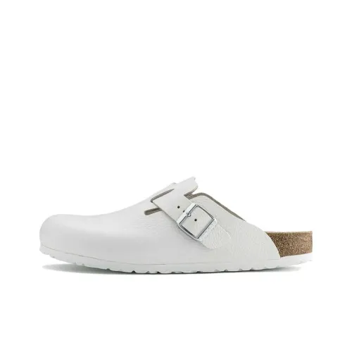 Биркенсток Бостон Домашние тапочки Унисекс Белый устойчивый к истиранию