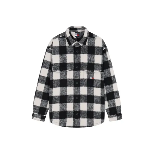 Tommy Hilfiger Черно-белая клетка BDS Мужская рубашка