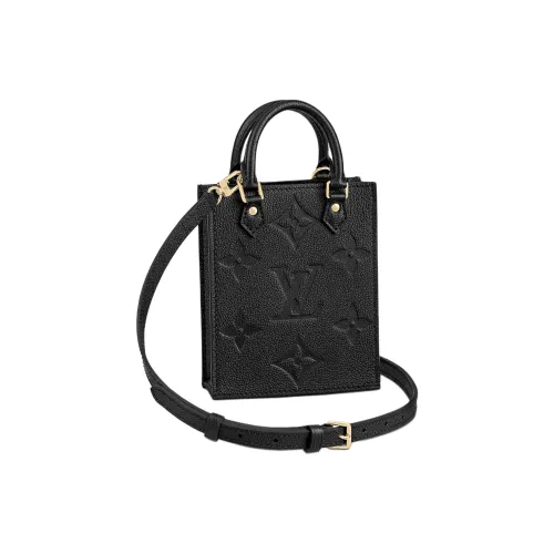 LOUIS VUITTON Грайн Телячья кожа Гармошка Сумка Портативная Сумка через плечо Сумка через плечо Стандартная Женская Черная