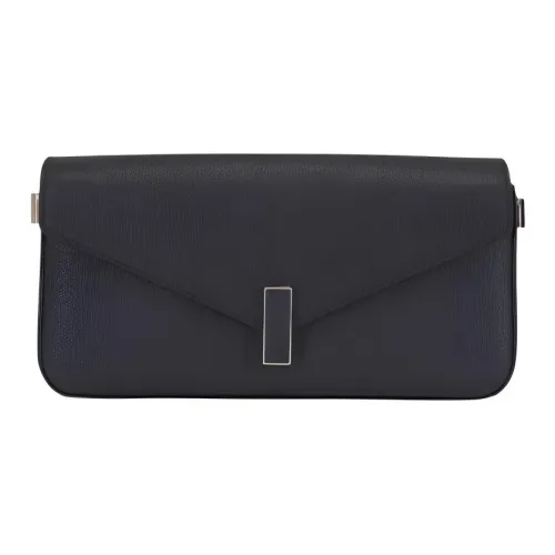 Valextra Iside Кожа Конверт Сумка Клатч Женская Черная