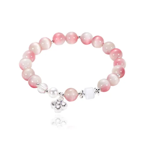 Kelanxi Стекло Кошачий глаз Браслеты Женские