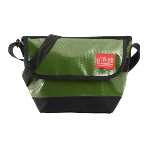 Manhattan Portage Водонепроницаемая тканевая сумка для доставки сумка через плечо экстра мини унисекс зеленый