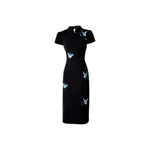 BELOVED STARRY Короткое платье с короткими рукавами женское