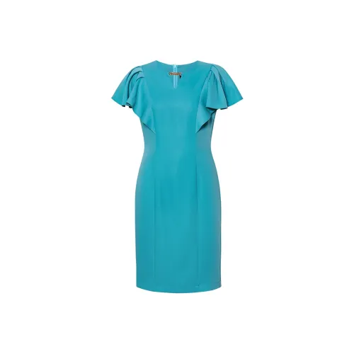 ROEYSHOUSE Короткое платье с короткими рукавами женское