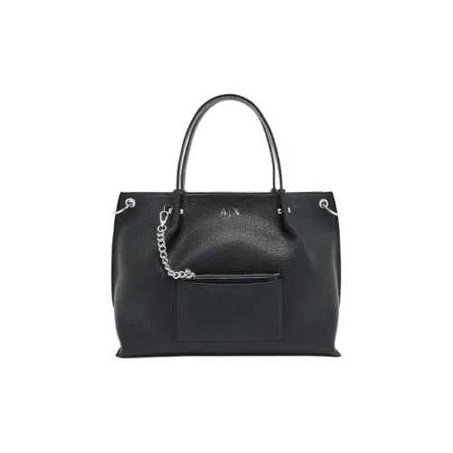 ARMANI EXCHANGEAE Полиэстер с полиуретаном сумка-тоут сумка для покупок сумка среднего размера женская черная