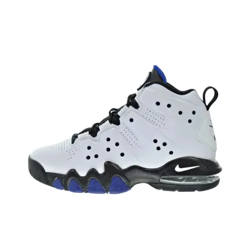 Nike Air Max Barkley Устойчивый к истиранию Высокий Топ Детские Баскетбольные Кроссовки Белый Подростки