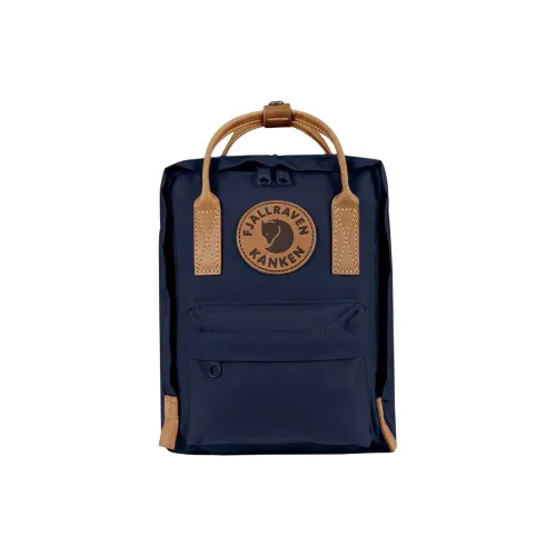 Fjallraven Kanken Полиэстер Путешественный Рюкзак Мини Унисекс Синий Черный
