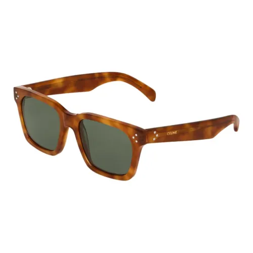 CELINE Ацетат Квадратные Солнцезащитные очки Мужские Blonde Гаванские
