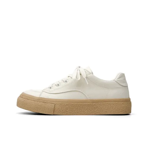 VASIBAEN Покрытие Амортизация Низкие Кроссовки для Скейтбординга Мужские Бежевые