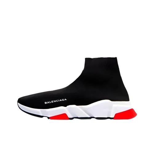 Balenciaga Speed Повседневные Высокие Кеды Черные Женские