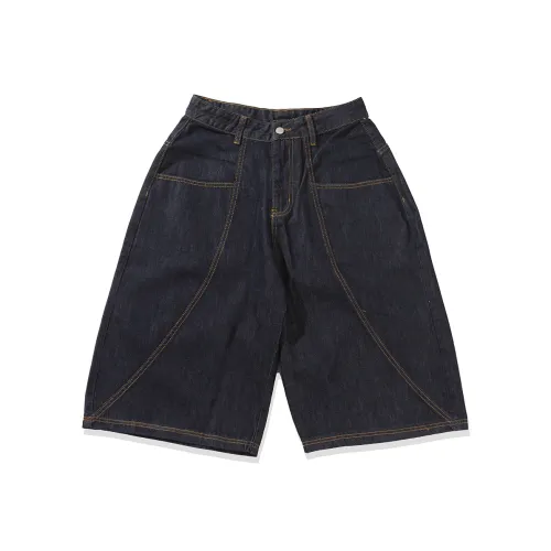 UNDOMAZE Летние Джинсовые Шорты Свободного Кроя Мужские