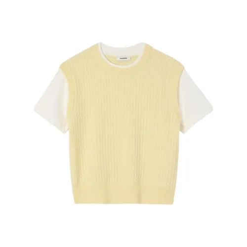 SANDRO Желтый Женский Трикотаж