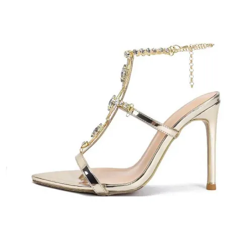 MABEL CO Узкий каблук Высокие каблуки 9 см Женские Шампанское