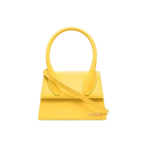Jacquemus LE GRAND CHIQUITO Телячья кожа Одно плечо Сумка Стандартная Женская Желтая
