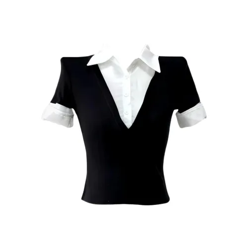 PLANE DRIFT Черные Женские Футболки