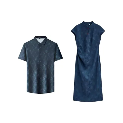 QYPRF Одежда для пары Платье/Рубашка Женские Парные комплекты