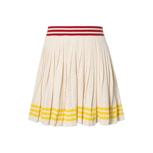 GUCCI X ADIDAS Collaboration FW22 Повседневный Длинный Юбка Женские Экрю