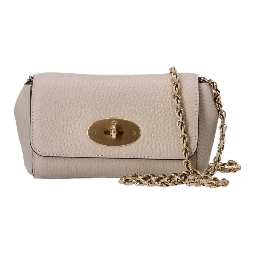 Mulberry Кожа Сумка через плечо Мини Женская Мел Белый