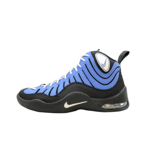 Nike Air Bakin Abrasion Resistant MID Топ Винтажные баскетбольные кроссовки Мужской Синий черный