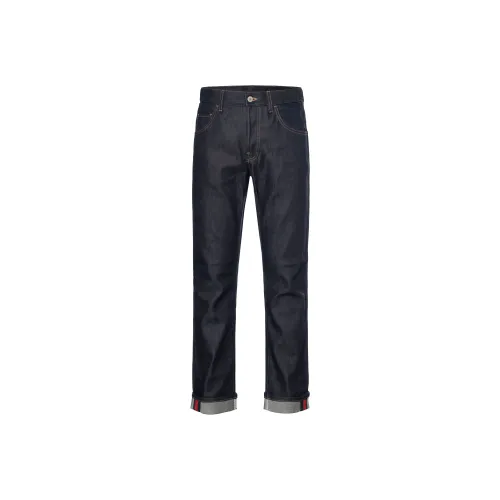 GUCCI Темно-синий Мужские Джинсы