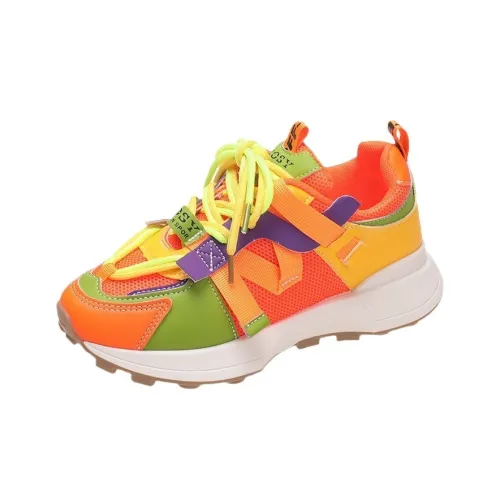 Beerus Дышащие Низкие Кроссовки с Толстой Подошвой Женские